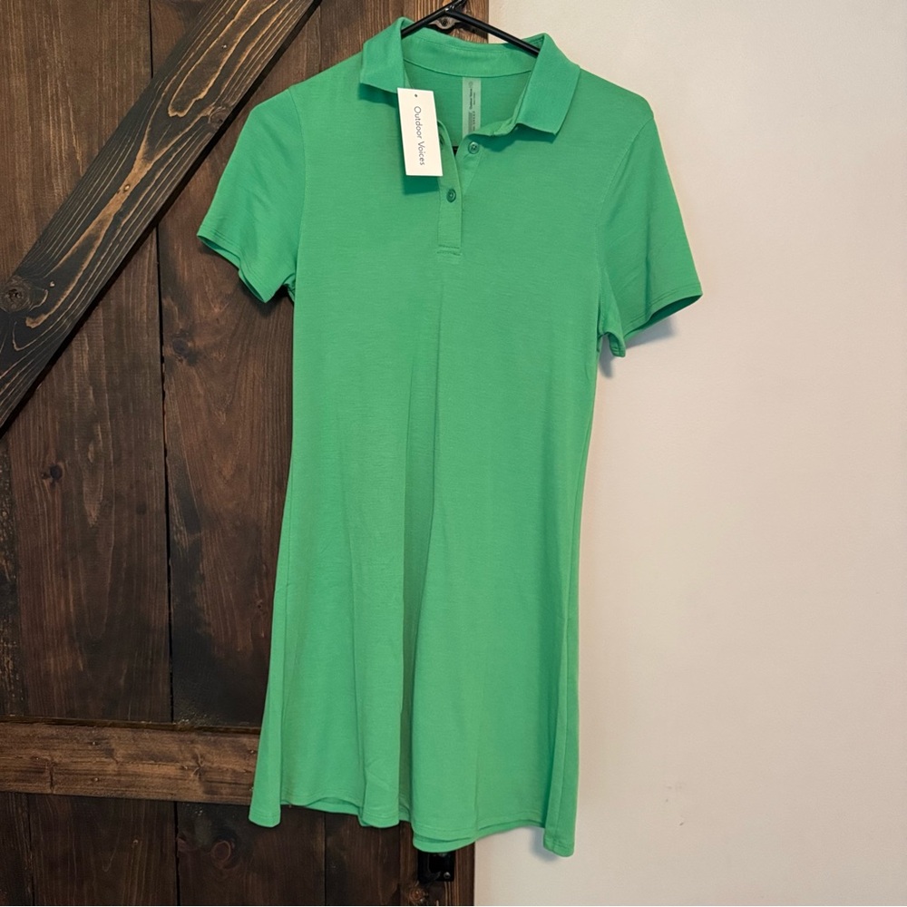 Outdoor Voices Green Polo dress
